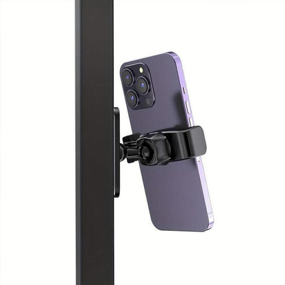 Ephemeralluxe 360 Degree Adjustable Magnetic Phone Holder, Smartphone Cellphone Stand Attach to Metal Surface, Exercise Equipment Accessories Mount
