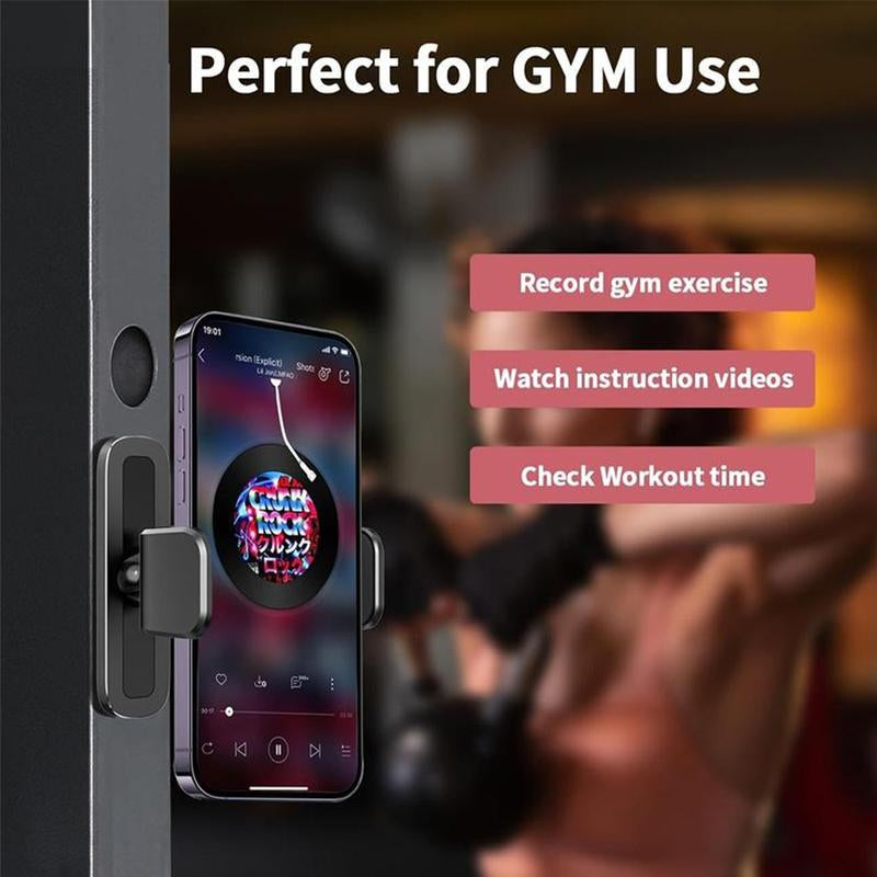 Ephemeralluxe 360 Degree Adjustable Magnetic Phone Holder, Smartphone Cellphone Stand Attach to Metal Surface, Exercise Equipment Accessories Mount